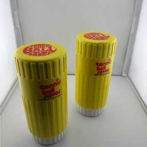 Vintage Tennis Ball Saver Canister - Bright Yellow (Set of 2)